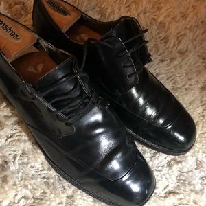 Black sleek dress shoes